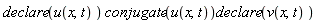 declare(u(x, t))*conjugate(u(x, t))*declare(v(x, t))