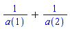 1/a(1)+1/a(2)
