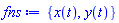 {x(t), y(t)}