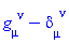 Physics:-g_[mu, `~nu`]-Physics:-KroneckerDelta[mu, `~nu`]
