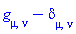 Physics:-g_[mu, nu]-Physics:-KroneckerDelta[mu, nu]