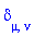 Physics:-KroneckerDelta[mu, nu]
