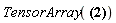 TensorArray(Physics[KroneckerDelta][mu, nu])