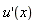 diff(u(x), x)