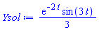 (1/3)*exp(-2*t)*sin(3*t)