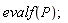 evalf(P)