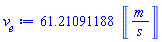 61.21091188*Units:-Unit(m/s)