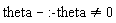 theta-:-theta <> 0