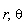 r, theta