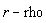 r-rho