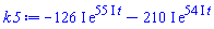 -(126*I)*exp((55*I)*t)-(210*I)*exp((54*I)*t)