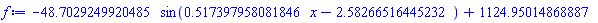 -HFloat(48.70292499204853)*sin(HFloat(0.5173979580818461)*x-HFloat(2.5826651644523233))+HFloat(1124.950148688867)