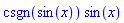 csgn(sin(x))*sin(x)