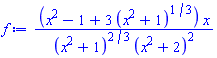(x^2-1+3*(x^2+1)^(1/3))*x/((x^2+1)^(2/3)*(x^2+2)^2)