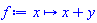 proc (x) options operator, arrow; x+y end proc