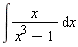 int(x/(x^3-1), x)