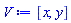 [x, y]