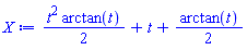 (1/2)*t^2*arctan(t)+t+(1/2)*arctan(t)