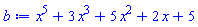 x^5+3*x^3+5*x^2+2*x+5