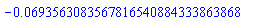 -0.693563083567816540884333863868e-1