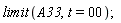 limit(A33, t = 0);