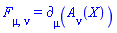 F[mu, nu] = Physics:-d_[mu](A[nu](X), [X])