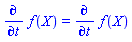 Physics:-diff(f(X), t) = Physics:-diff(f(X), t)