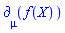 Physics:-d_[mu](f(X), [X])
