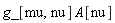 g_[mu, nu]*A[nu]