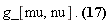 g_[mu, nu].(F[mu, nu] = Physics[d_][mu](A[nu](X), [X]))