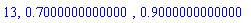 13, .7000000000000, .9000000000000