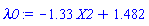 -1.33*X2+1.482