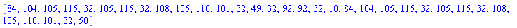 [84, 104, 105, 115, 32, 105, 115, 32, 108, 105, 110, 101, 32, 49, 32, 92, 92, 32, 10, 84, 104, 105, 115, 32, 105, 115, 32, 108, 105, 110, 101, 32, 50]