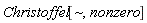 "Christoffel[~,nonzero]"