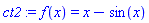 f(x) = x-sin(x)
