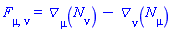 F[mu, nu] = Physics:-D_[mu](N[nu], [X])-Physics:-D_[nu](N[mu], [X])