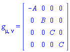 Physics:-g_[mu, nu] = Matrix(%id = 18446744078341410198)