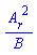 (diff(A(r), r))^2/B(r)
