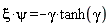 xi*psi = -gamma*tanh(gamma)
