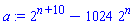 2^(n+10)-1024*2^n