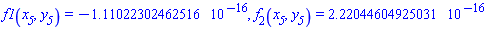 f1(x__5, y__5) = HFloat(-1.1102230246251565e-16), f[2](x__5, y__5) = HFloat(2.220446049250313e-16)