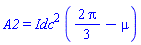A2 = Idc^2*((2/3)*Pi-mu)