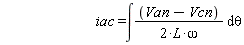 iac = int((Van-Vcn)/(2*L*omega), theta)