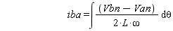 iba = int((Vbn-Van)/(2*L*omega), theta)