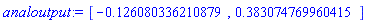 analoutput := [-.126080336210879, .383074769960415]