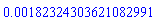 0.182324303621082991e-2