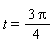 t = 3*Pi*(1/4)