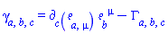 Physics:-Tetrads:-gamma_[a, b, c] = Physics:-d_[c](Physics:-Tetrads:-e_[a, mu], [X])*Physics:-Tetrads:-e_[b, `~mu`]-Physics:-Christoffel[a, b, c]