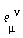 "`&efr;`[mu]^(nu)"