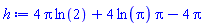 4*Pi*ln(2)+4*ln(Pi)*Pi-4*Pi